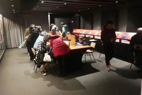 visitatori ai Musei della città