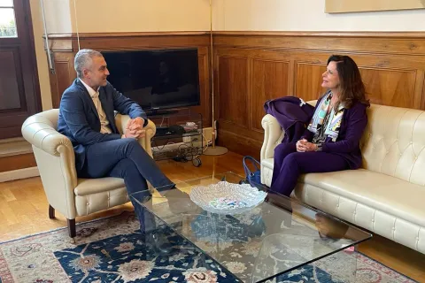 l’incontro tra il sindaco Jamil Sadegholvaad e il nuovo Prefetto di Rimini Rosa Maria Padovano