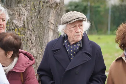 Vittorio D'Augusta alla cerimonia per la commemorazione della “Giornata in memoria dei Giusti dell’umanità”