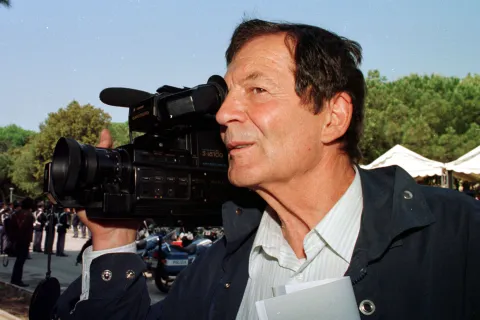 Marco Magalotti con la telecamera