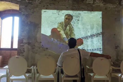 Inaugurazione Rimini Revisited - Oltre il mare. Marco Pesaresi