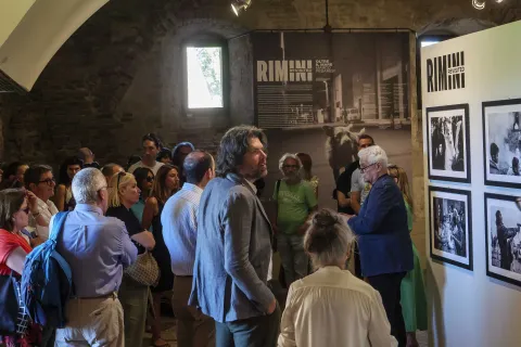Inaugurazione Rimini Revisited - Oltre il mare. Marco Pesaresi