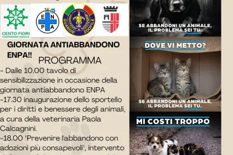 ‘Giornata anti-abbandono Enpa’ in programma sabato 1° luglio