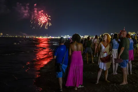notte rosa fuochi artificiali