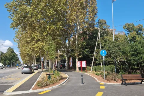 ciclabile via flaminia