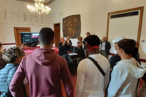 Il sindaco riceve gli studenti Enaip Zavatta #1