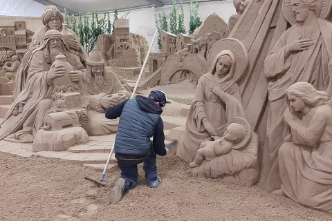 presepe di sabbia