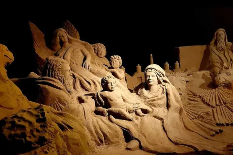 presepe di sabbia Torre Pedrera