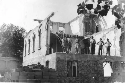 Giugno 1946: inizio lavori di ricostruzione Casa delle Suore Salesiane
