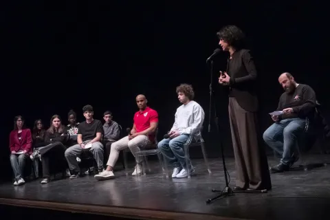 Maxime Mbanda e Marco Bezzecchi raccontano a più di 200 studenti come lo sport sia palestra di vita