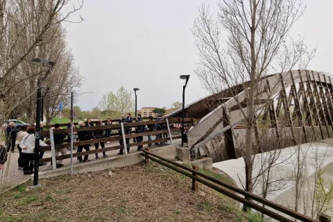 riconsegnato il ponte degli scout alla città