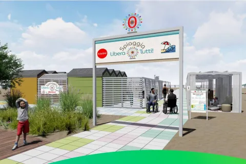 Spiaggia libera senza bariere