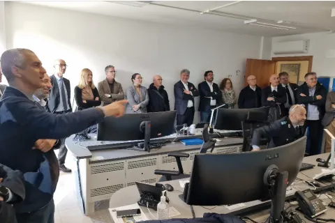 Le associazioni di categoria in visita alla nuova centrale operativa della Polizia Locale