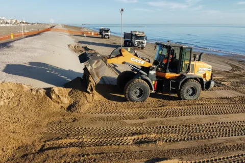 preparazione delle spiagge 2024