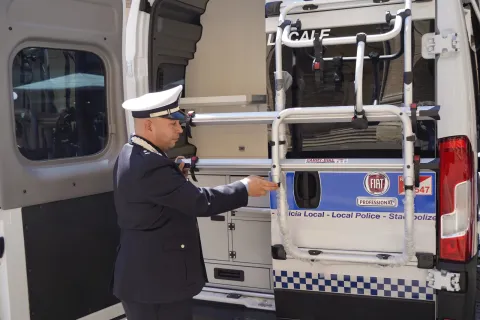 ufficio mobile in dotazione alla Polizia Locale di Rimini