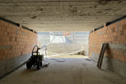 lavori per il prolungamento del sottopasso centrale della Stazione