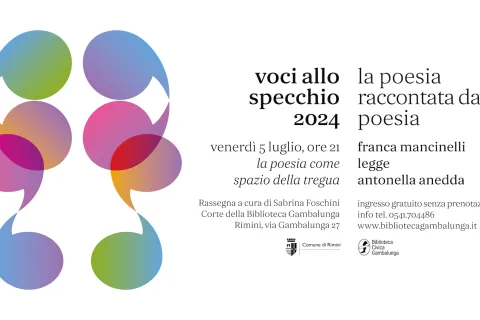 Locandina Voci allo specchio - Corte Gambalunga