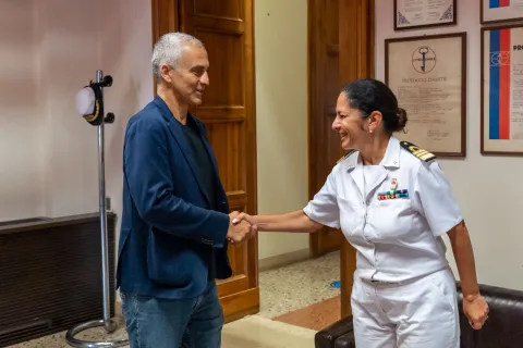 il sindaco sadegholvaad e comandante capozzella