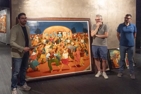 Pino Boschetti, il pittore che dipinge in dialetto