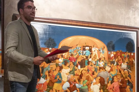 Pino Boschetti, il pittore che dipinge in dialetto