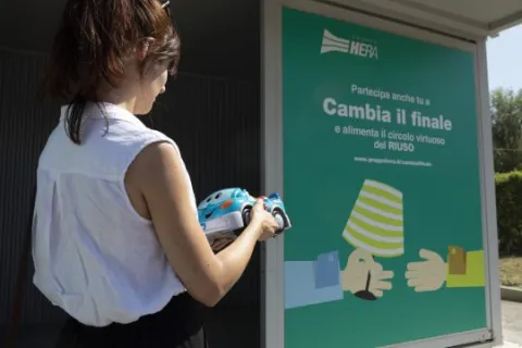 Area del Riuso alla stazione ecologica di via Nataloni