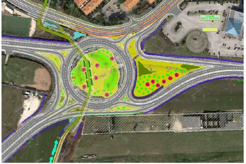rotatoria fra la Statale 16 e la Consolare di San Marino