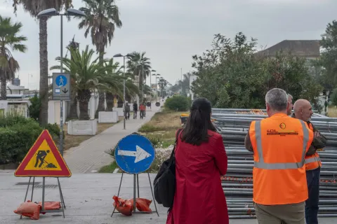 inizio lavori parco del mare tratto 7