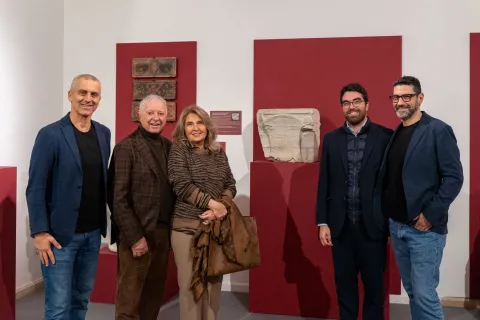 inaugurazione capitello malatestiano con Sindaco e assessore Ilari
