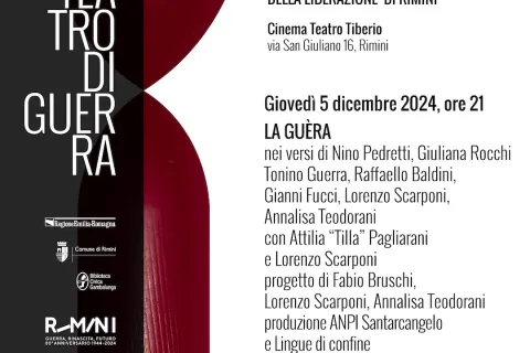 Rassegna “Rimini teatro di guerra” - locandina