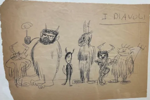 I disegni di Federico Fellini nella collezione di Danilo Donati