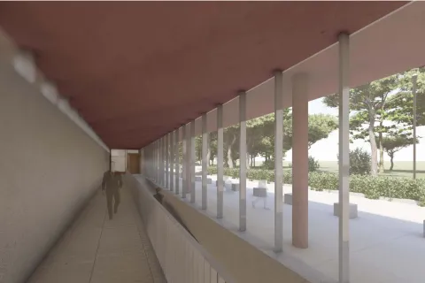 Rendering del progetto di prolungamento del sottopasso centrale della stazione 