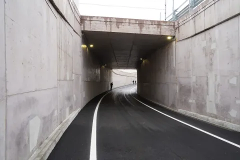 Apre il sottopasso che collega via Euterpe con via della Repubblica