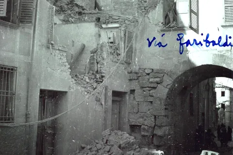 rimini distrutta, foto moretti, biblioteca gambalunga