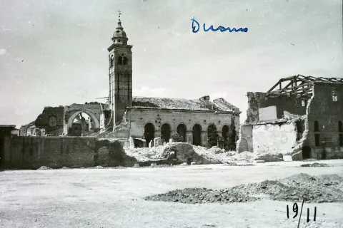 rimini distrutta, foto moretti, biblioteca gambalunga