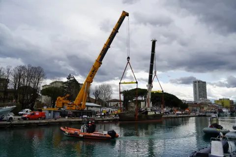 Recupero relitto del peschereccio "Genius"