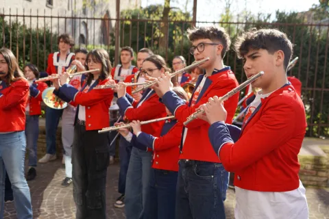 Banda Giovanile "Città di Rimini" ricevuta ieri in Residenza