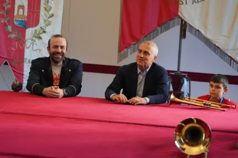 Banda Giovanile "Città di Rimini"  ricevuta ieri in Residenza