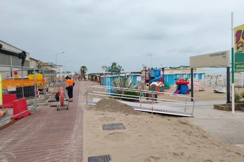 Cantiere Parco del mare fra Marebello e Rivazzurra