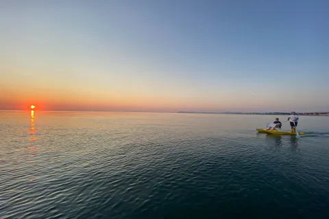 pedalò all'alba