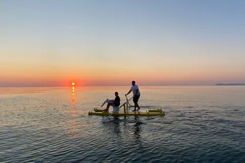 pedalò all'alba