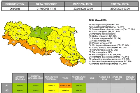 allerta 65/2025