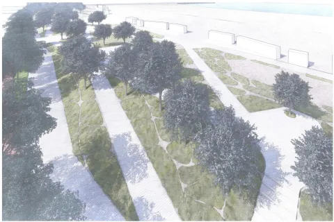 Rendering parco del mare San Giuliano