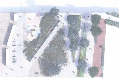 Rendering parco del mare San Giuliano