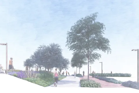 Rendering parco del mare San Giuliano
