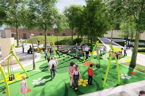 RENDERING PIAZZA FERRARI