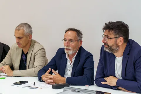 Il sindaco Sadegholwaad e l'assessore Gianfreda alla Conferenza nodi territoriali salute #5