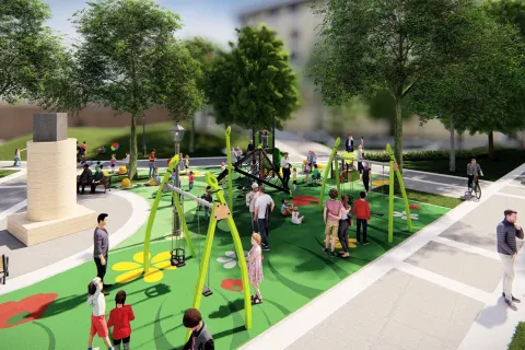 RENDERING PIAZZA FERRARI