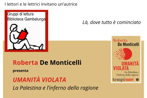Roberta De Monticelli che presenta Umanità violata. La Palestina e l’inferno della ragione