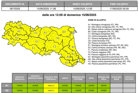 allerta 67/2025