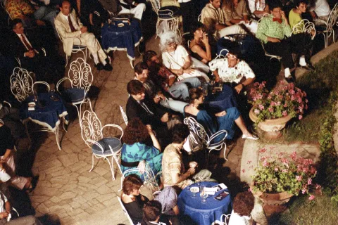 presentazione del libro 'Rimini' al grand hotel 1985